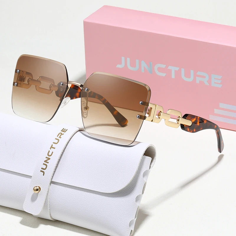 Lunettes de soleil glamour sans monture femme UV400 - NatyGlam's