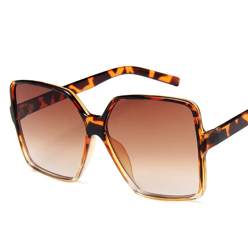 Lunettes de soleil oversize femme dégradé tendance UV400 - NatyGlam's