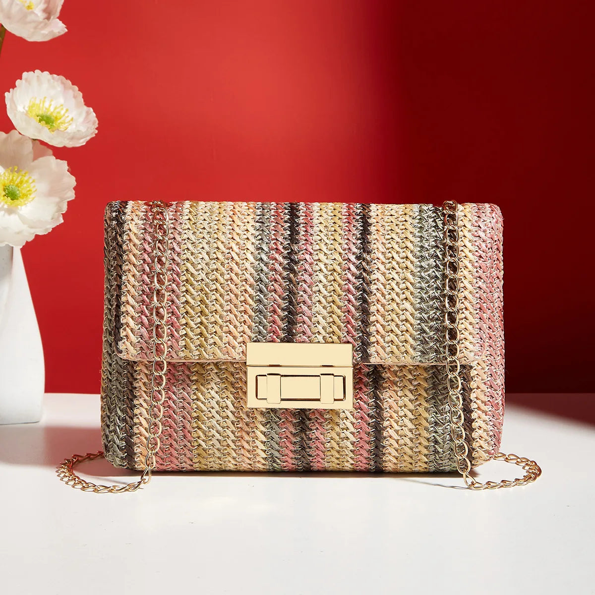 Sac Bandoulière Elégance Chaîne Dorée - NatyGlam's