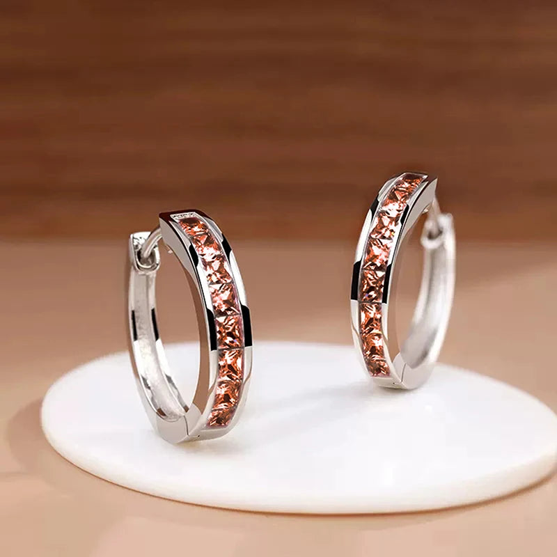 Boucles d'oreilles Créoles Elégance Zirconia - NatyGlam's