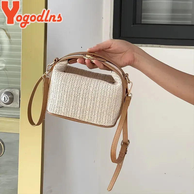 Sac à main Paille d'été - Sac Bandoulière Tressé Chic Style Bohème - NatyGlam's