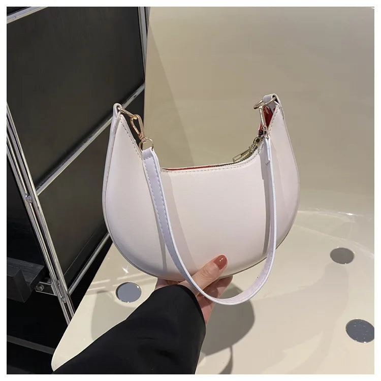 Sac Bandoulière Demi-Lune Luxe Femme - NatyGlam's