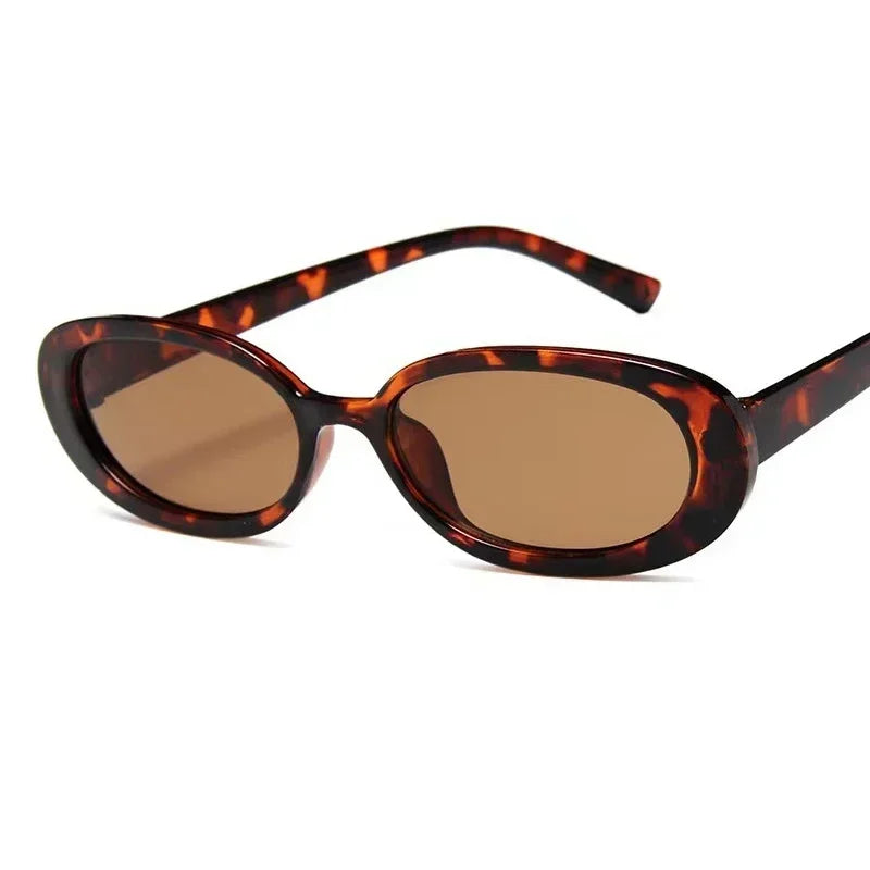 Lunettes de soleil ovales rétro femme UV400 tendance - NatyGlam's