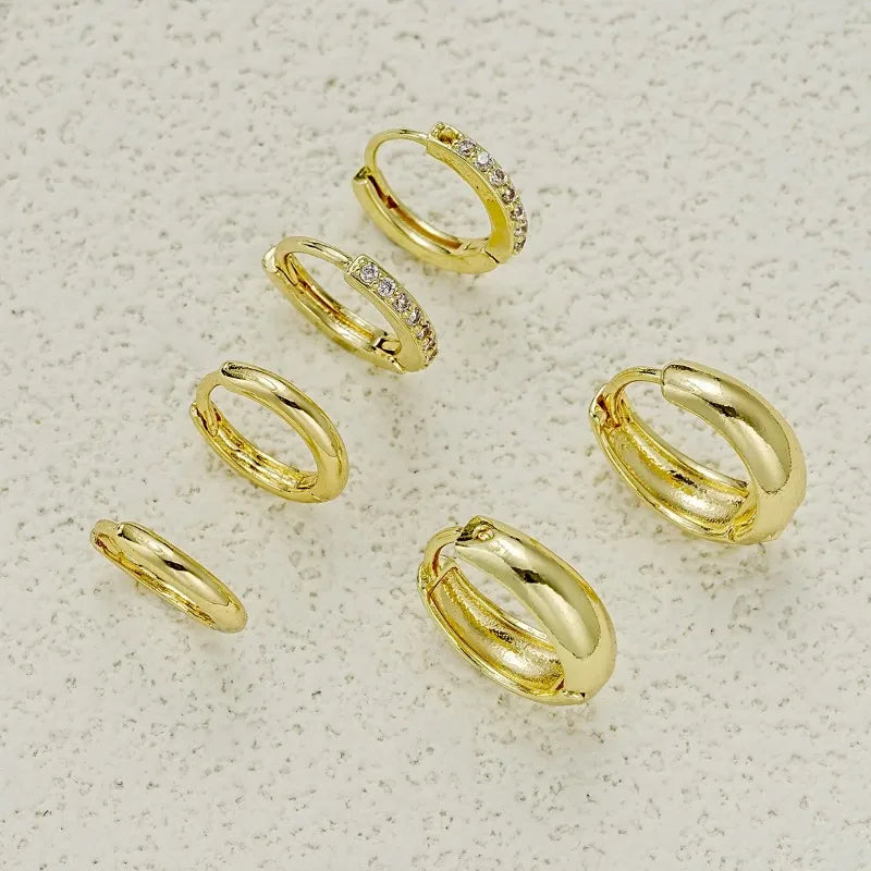 Lot de 3 Paires de Boucles d'Oreilles en Acier Inoxydable - NatyGlam's