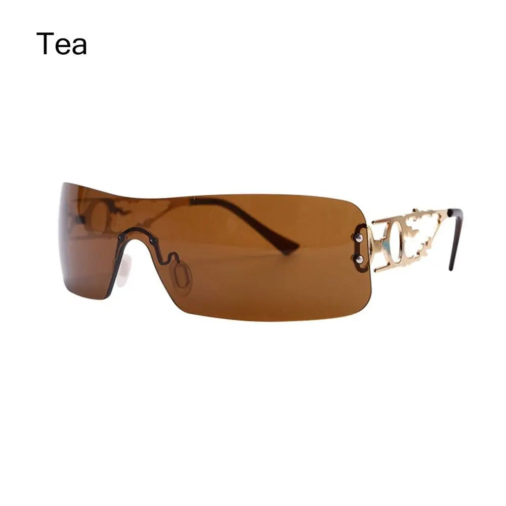 Lunettes de soleil Y2K futuristes femme UV400  - NatyGlam's