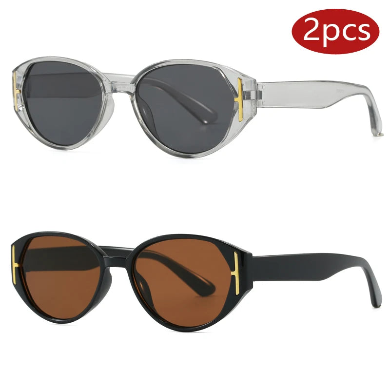 Lunettes de Soleil Oeil de Chat Femme 2 Pièces UV400 - NatyGlam's