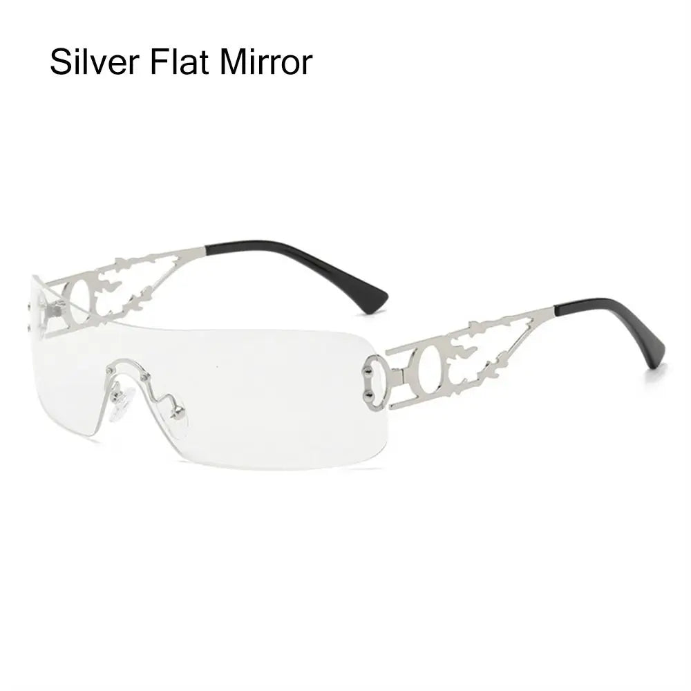 Lunettes de soleil Y2K futuristes femme UV400  - NatyGlam's