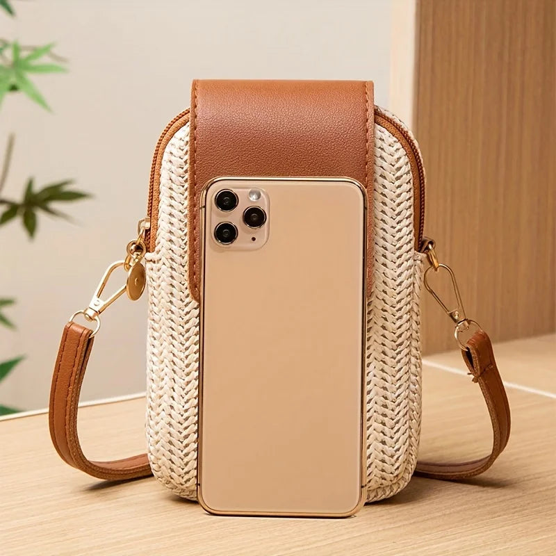 Sac bandoulière mini décontracté style street pour femme Pochette téléphone