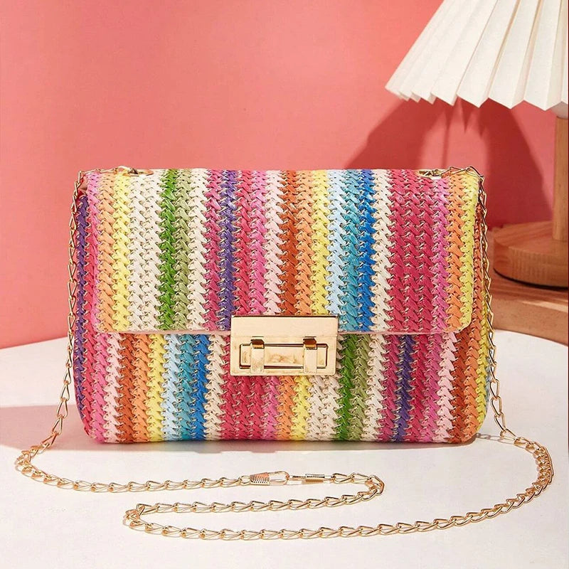 Sac Bandoulière Elégance Chaîne Dorée - NatyGlam's