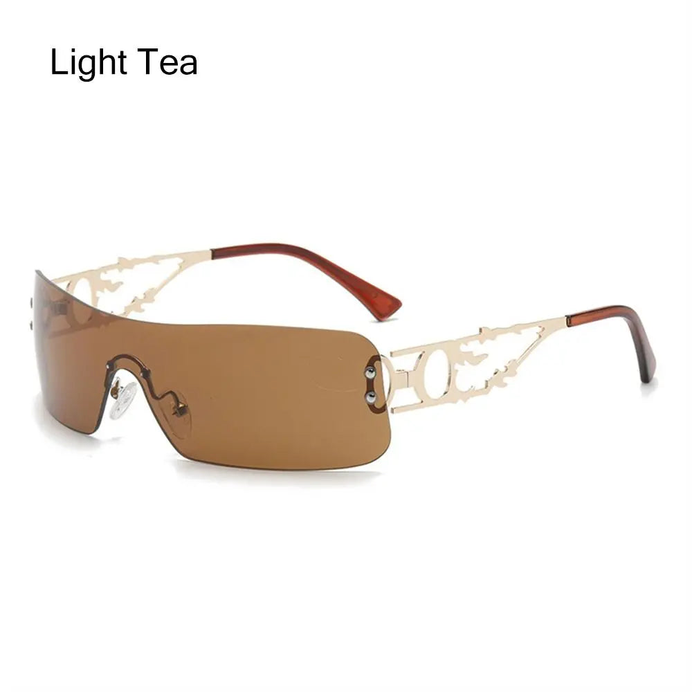 Lunettes de soleil Y2K futuristes femme UV400  - NatyGlam's