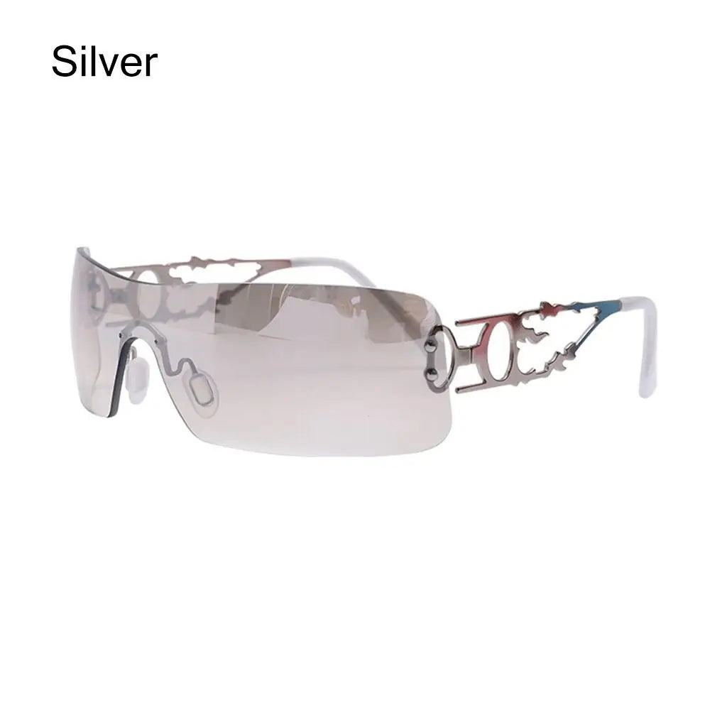 Lunettes de soleil Y2K futuristes femme UV400  - NatyGlam's