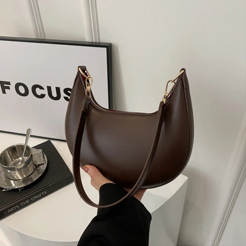 Sac Bandoulière Demi-Lune Luxe Femme - NatyGlam's