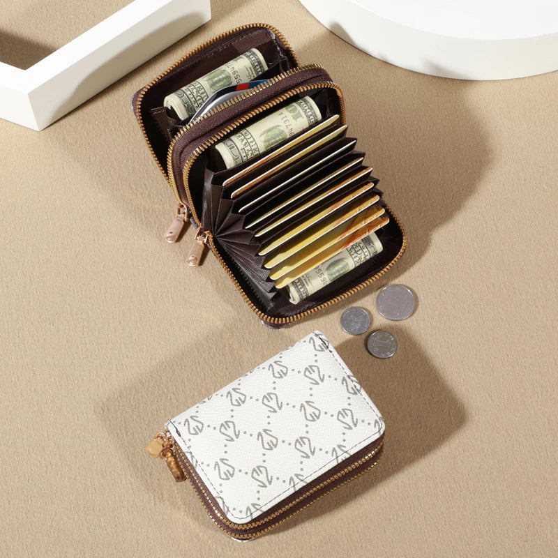Porte-Cartes Vintage Zippé Femme - NatyGlam's