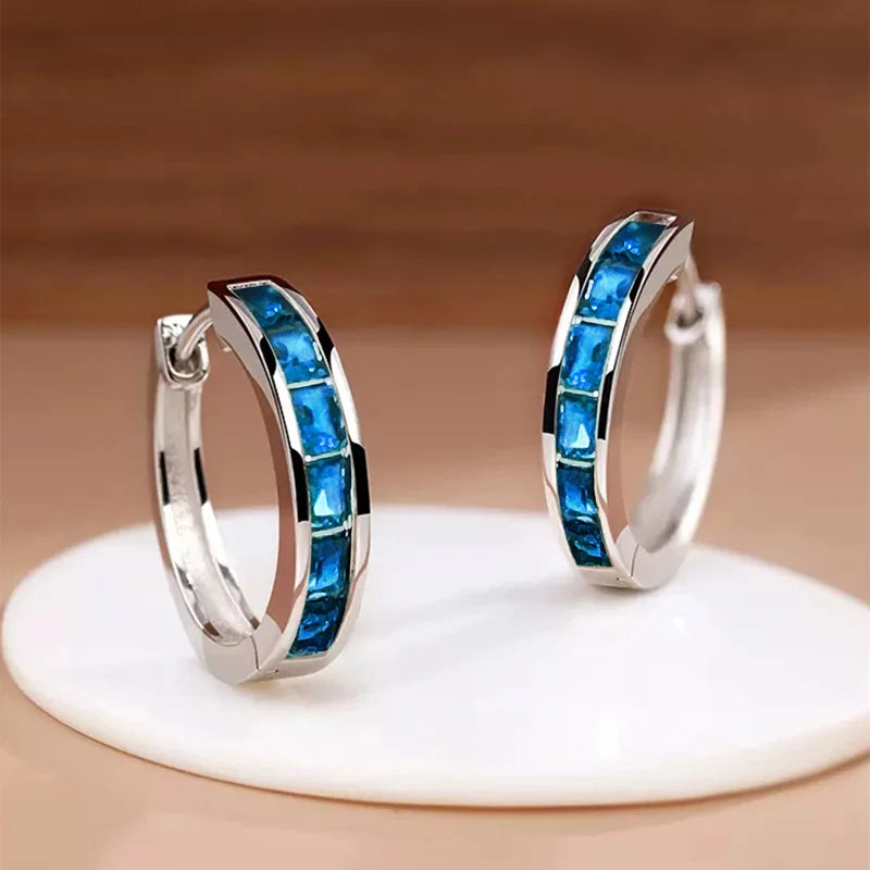 Boucles d'oreilles Créoles Elégance Zirconia - NatyGlam's