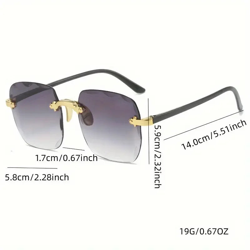 Lunettes de soleil carrées femme - Style luxe tendance - NatyGlam's
