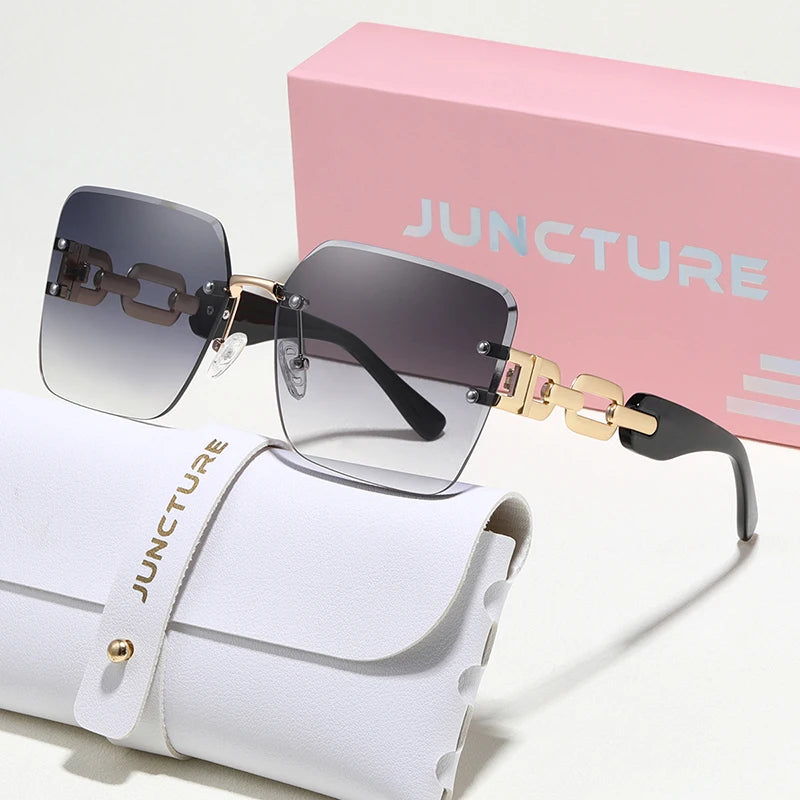 Lunettes de soleil glamour sans monture femme UV400 - NatyGlam's