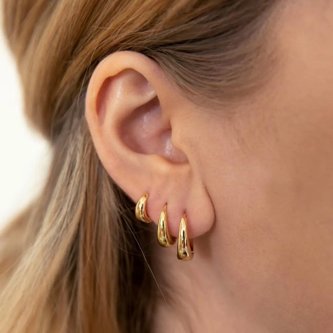 Lot de 3 Paires de Boucles d'Oreilles en Acier Inoxydable - NatyGlam's