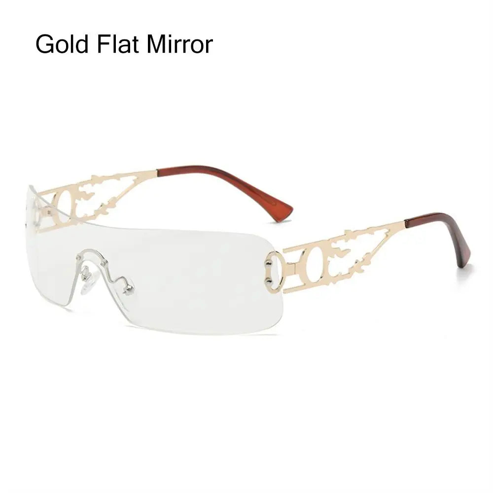 Lunettes de soleil Y2K futuristes femme UV400  - NatyGlam's