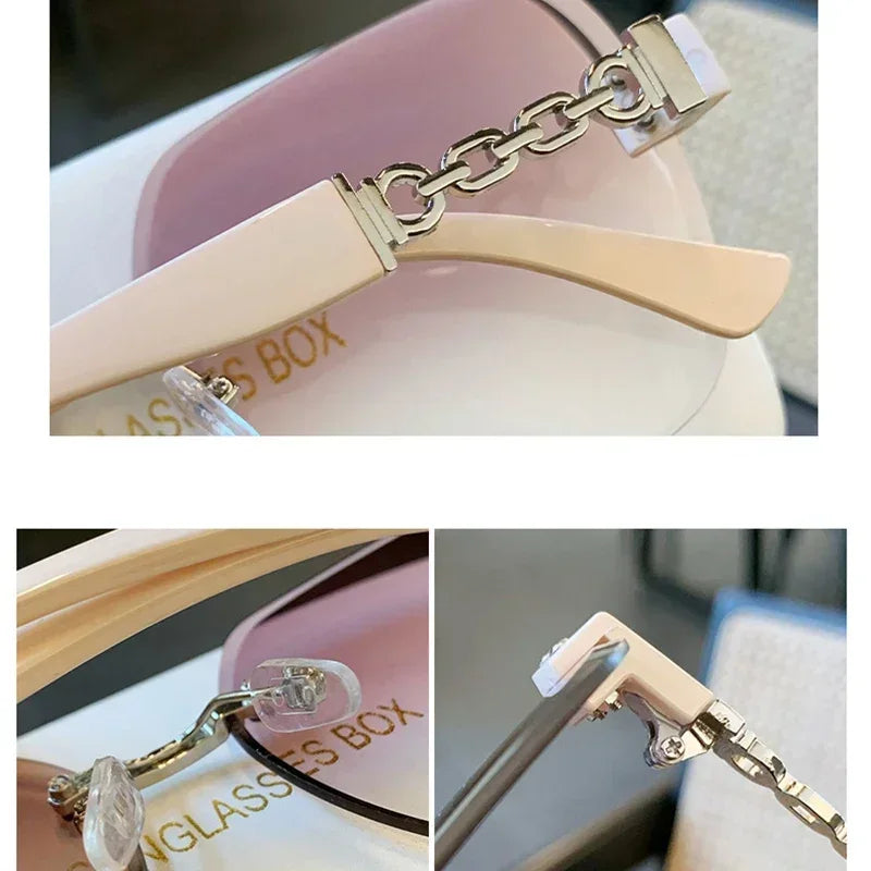 Lunettes de soleil carrées femme style créateur tendance - NatyGlam's