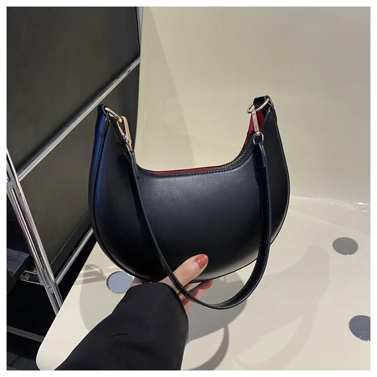 Sac Bandoulière Demi-Lune Luxe Femme - NatyGlam's