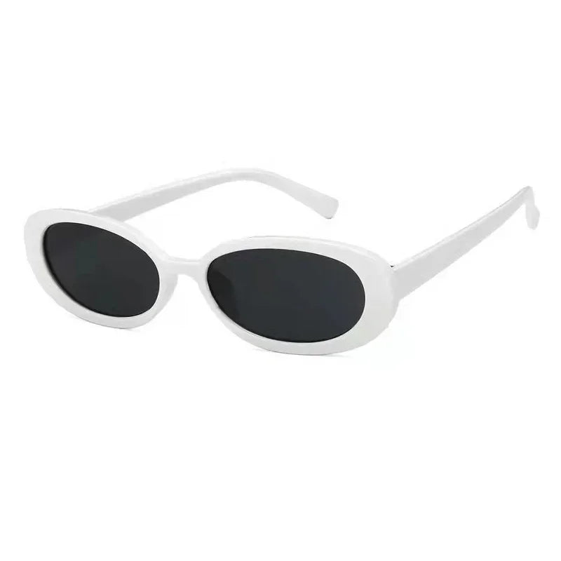 Lunettes de soleil ovales rétro femme UV400 tendance - NatyGlam's