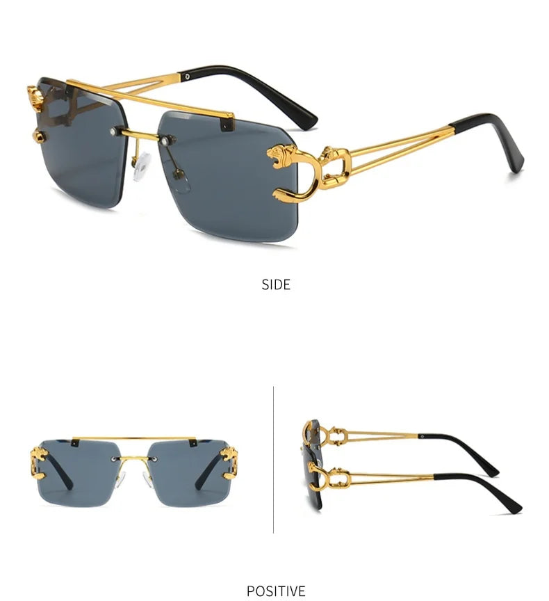 Lunettes de soleil carrées de luxe femme UV400 - NatyGlam's