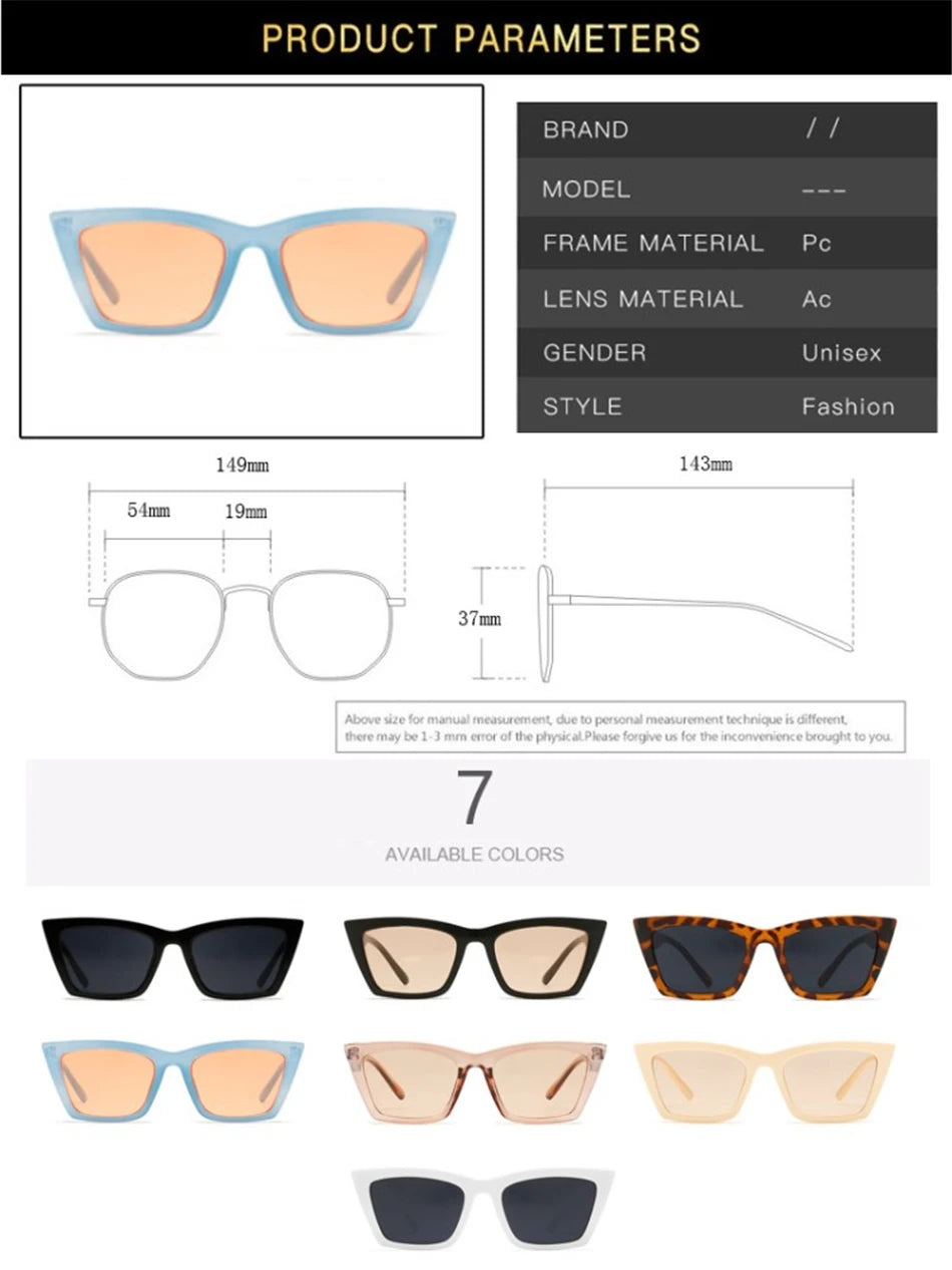 Lunettes de soleil oeil de chat vintage femme UV400 - NatyGlam's