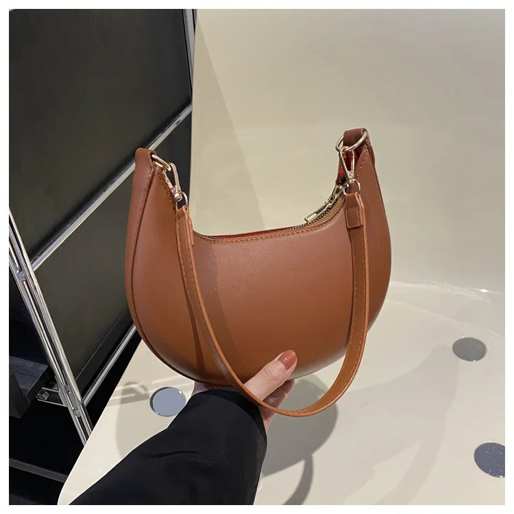 Sac Bandoulière Demi-Lune Luxe Femme - NatyGlam's