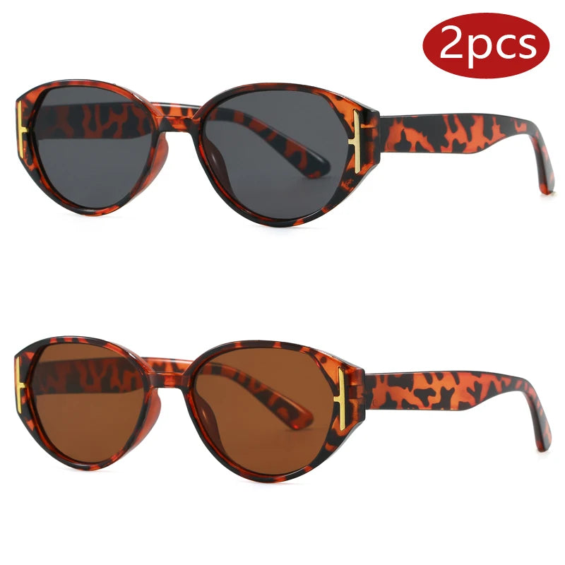 Lunettes de Soleil Oeil de Chat Femme 2 Pièces UV400 - NatyGlam's