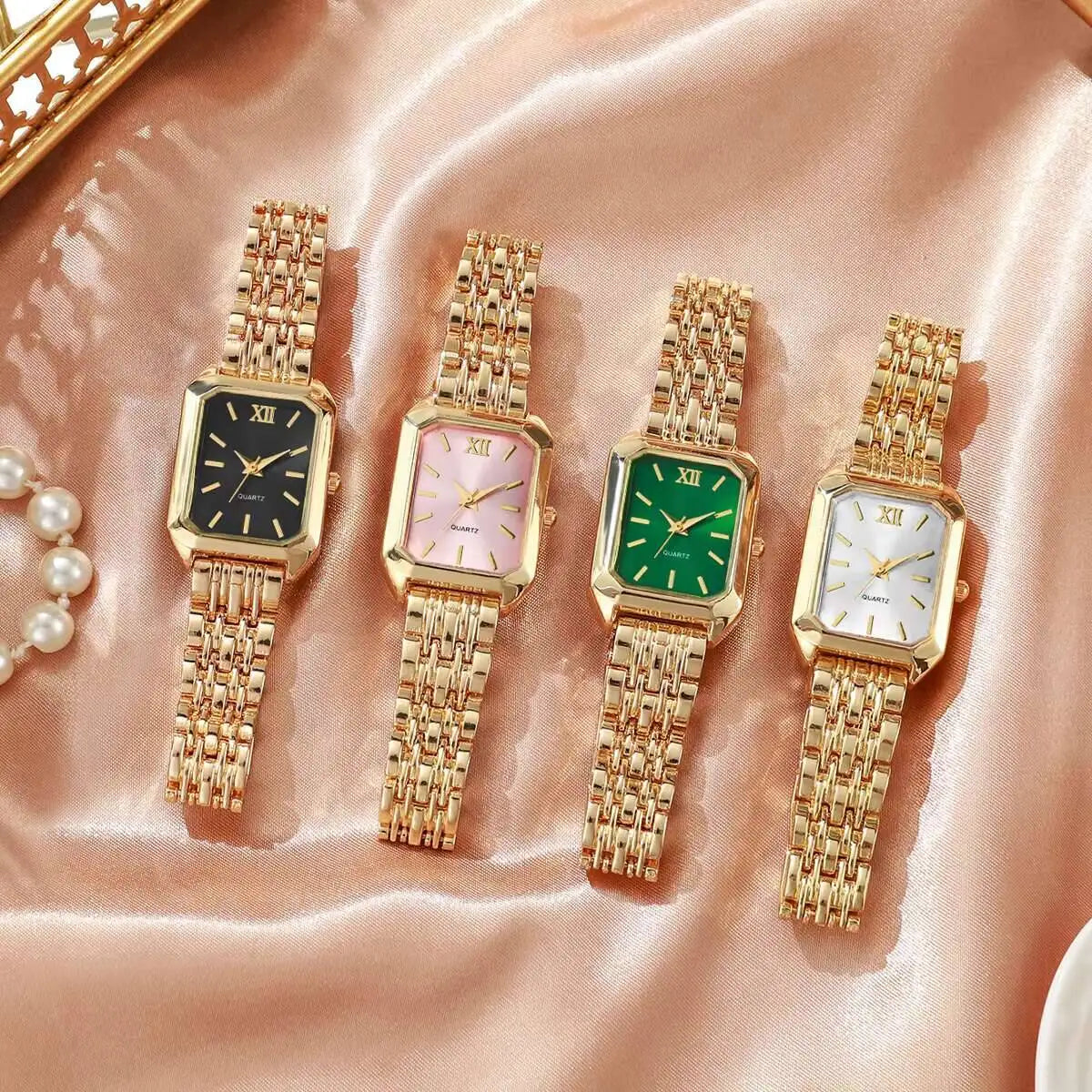 Montre Femme Rectangulaire Elégante à Quartz - NatyGlam's