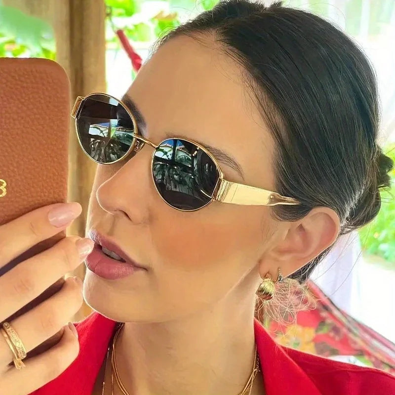 Lunettes de soleil ovales tendance femme - NatyGlam's