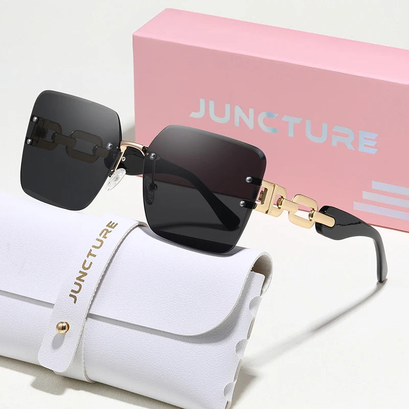 Lunettes de soleil glamour sans monture femme UV400 - NatyGlam's