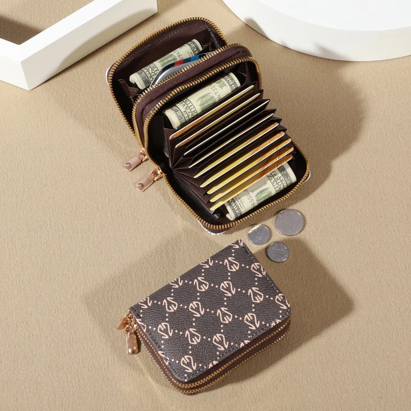 Porte-Cartes Vintage Zippé Femme - NatyGlam's