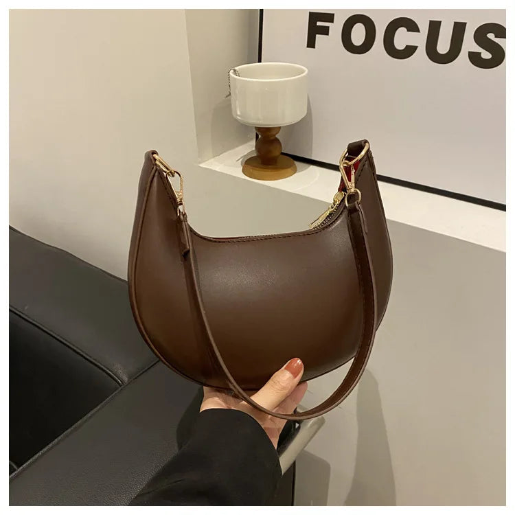 Sac Bandoulière Demi-Lune Luxe Femme - NatyGlam's