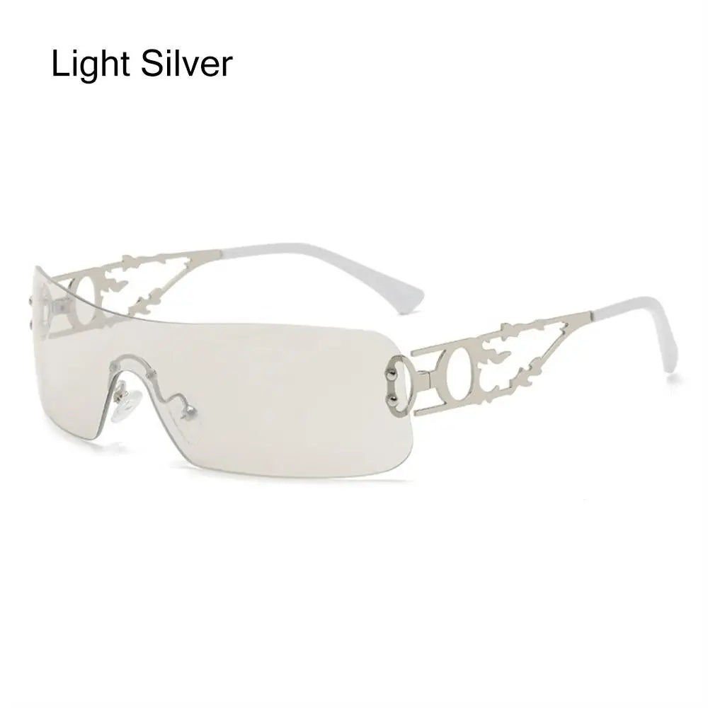 Lunettes de soleil Y2K futuristes femme UV400  - NatyGlam's