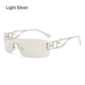 Lunettes de soleil Y2K futuristes femme UV400  - NatyGlam's