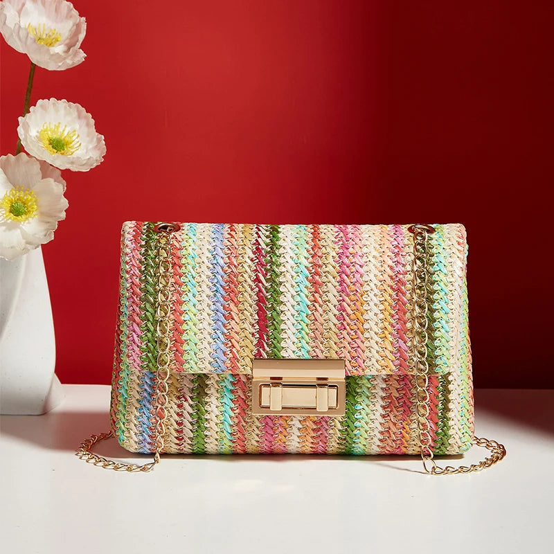 Sac Bandoulière Elégance Chaîne Dorée - NatyGlam's