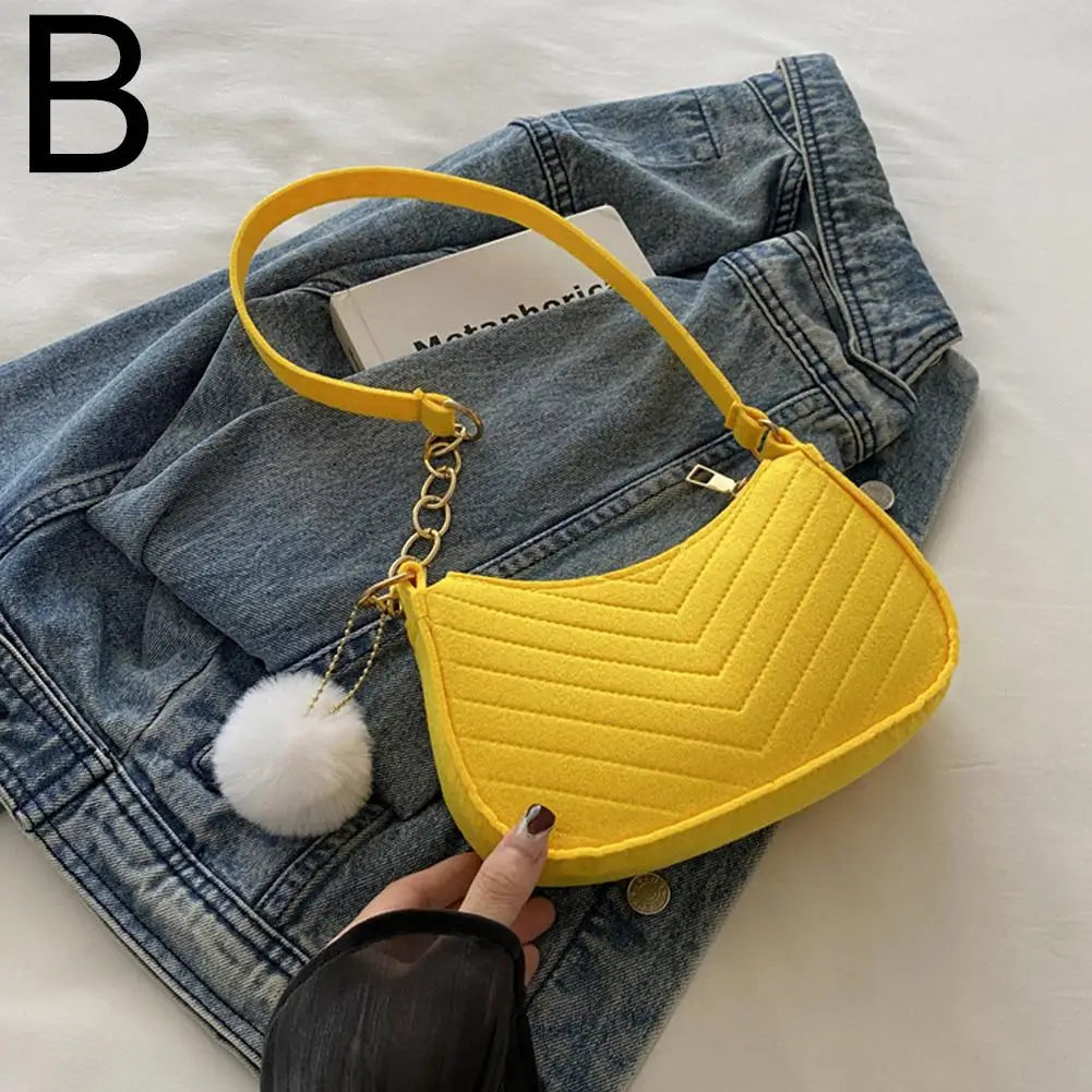 Mini Sac Bandoulière Femme en Feutre Elégant - NatyGlam's