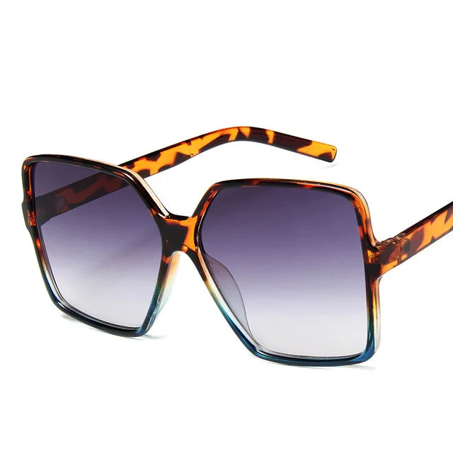 Lunettes de soleil oversize femme dégradé tendance UV400 - NatyGlam's
