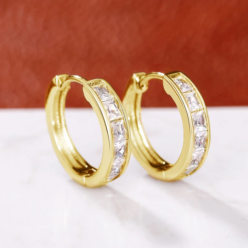 Boucles d'oreilles Créoles Elégance Zirconia - NatyGlam's