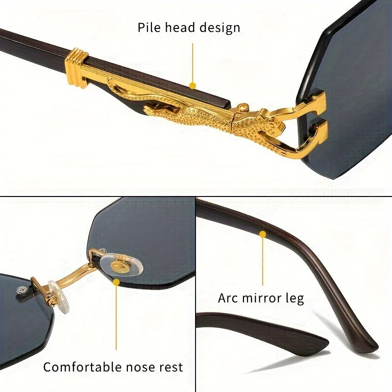Lunettes de Soleil Géométriques Femme UV400 Tendance - NatyGlam's