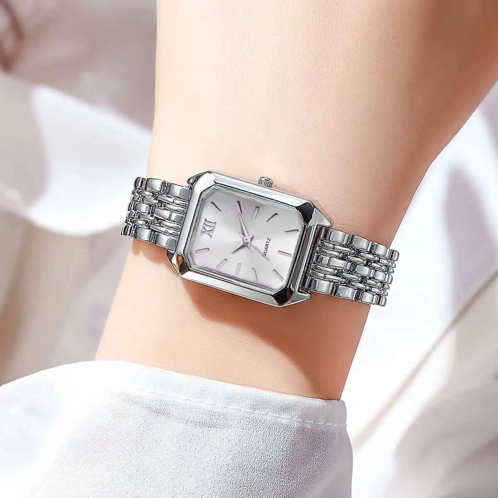 Montre Femme Rectangulaire Elégante à Quartz - NatyGlam's