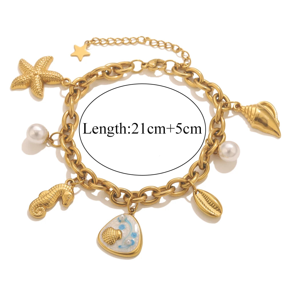 Bracelet Etoile de Mer Acier Inoxydable - NatyGlam's