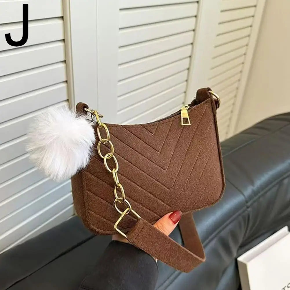 Mini Sac Bandoulière Femme en Feutre Elégant - NatyGlam's