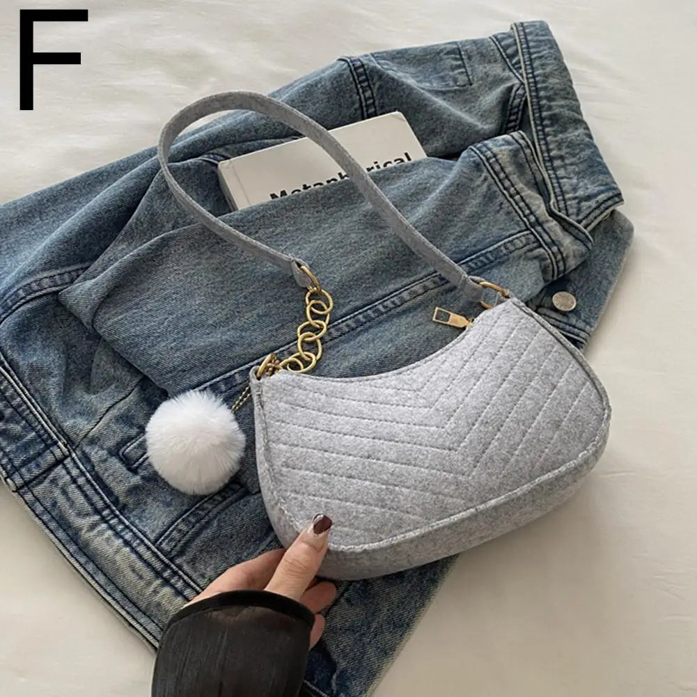 Mini Sac Bandoulière Femme en Feutre Elégant - NatyGlam's