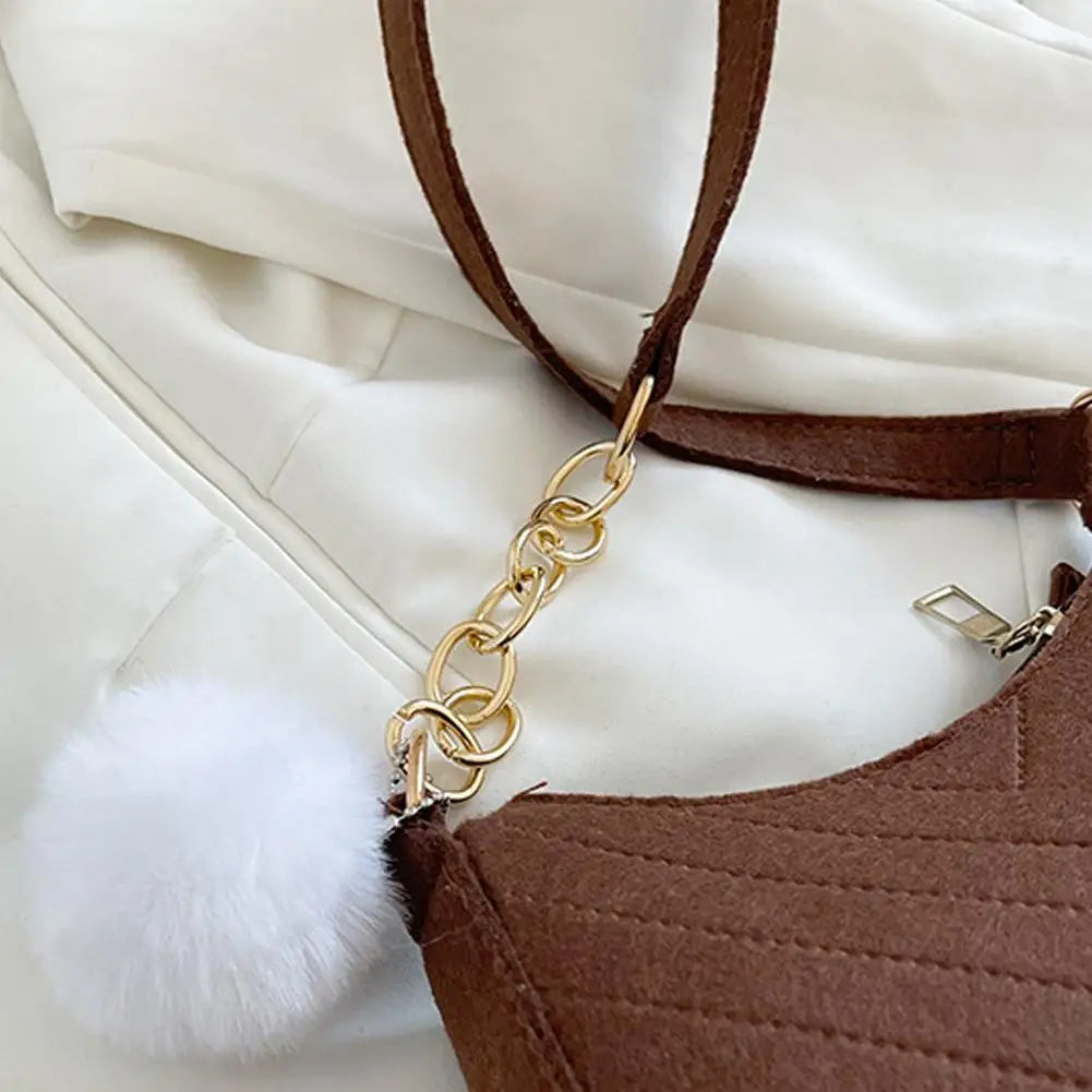 Mini Sac Bandoulière Femme en Feutre Elégant - NatyGlam's