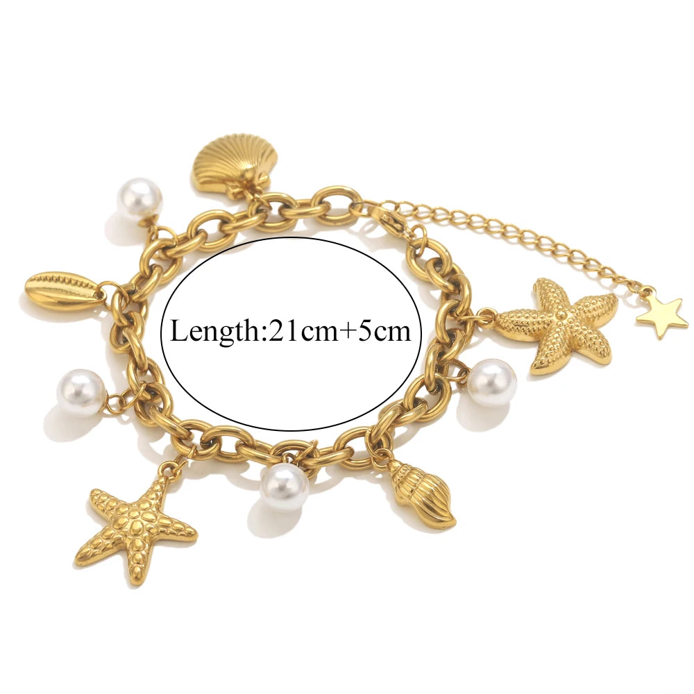 Bracelet Etoile de Mer Acier Inoxydable - NatyGlam's