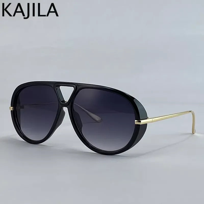 Lunettes de soleil pilote oversize femme style luxe UV400 - NatyGlam's