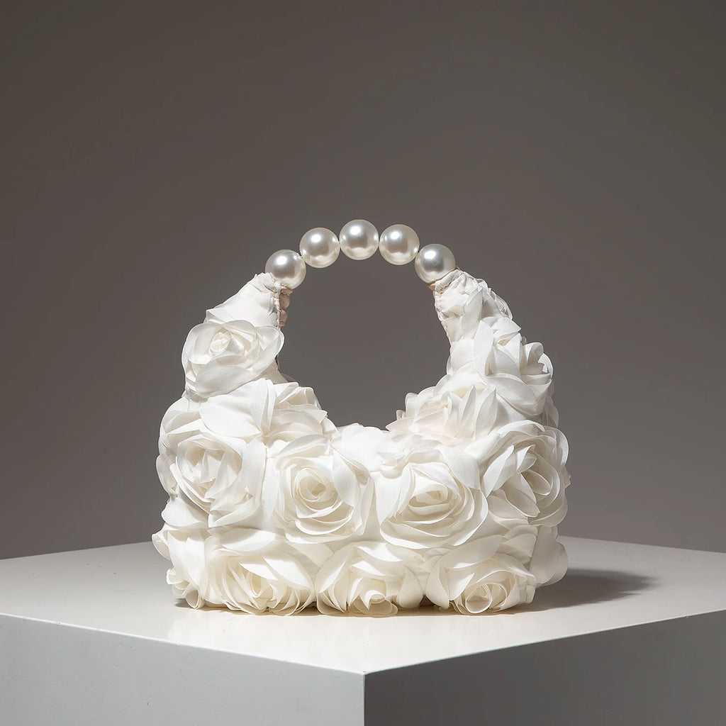 Sac à main de soirée Fleur en Perles élégant femme Mariage & Cérémonie