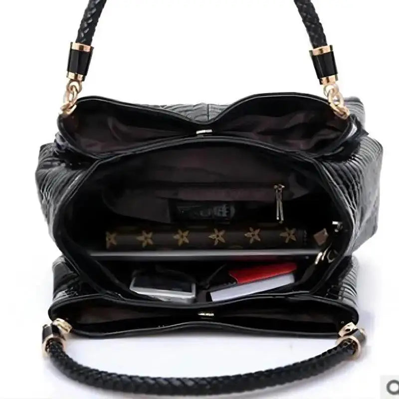 Sac à main Femme Effet Crocodile - Sac élégant Grande Capacité - NatyGlam's